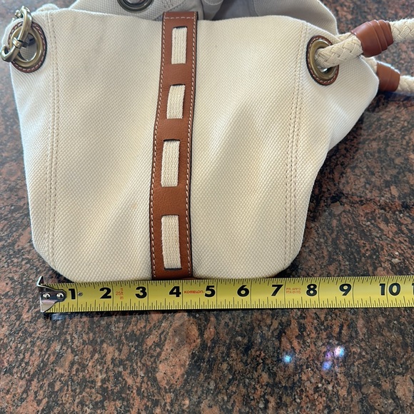 Michael Kors Maritime Convertible Canvas Leather Beach Tote EUC - Picture 7 of 7